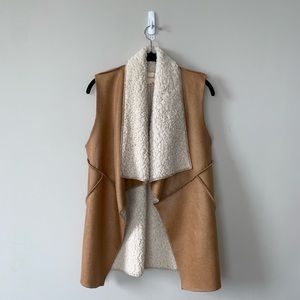 Boutique Suede and Fur Vest